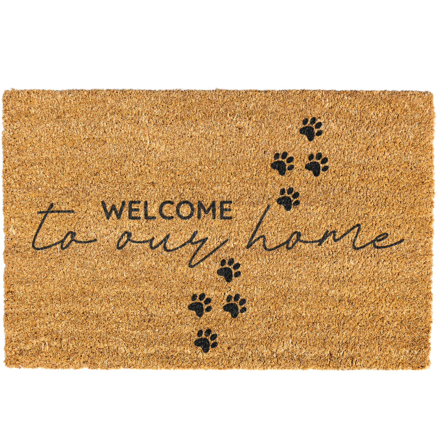 Welcome To Our Home Doormat, Dog Paws