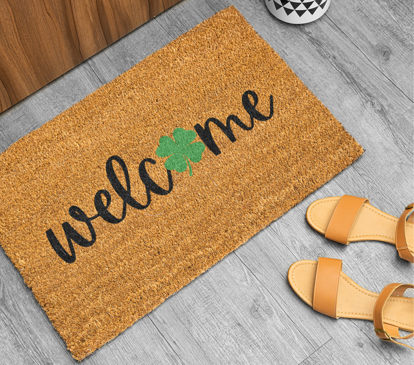 Four Leaf Clover Doormat