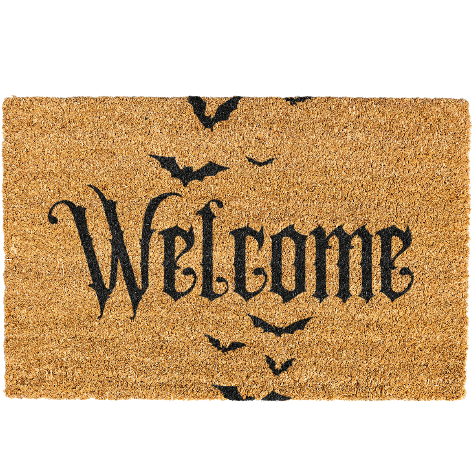 Halloween Bats Welcome Doormat