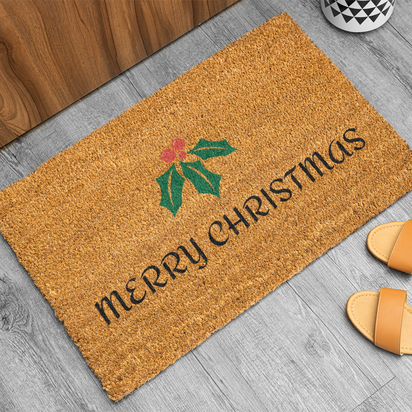 Mistletoe Doormat