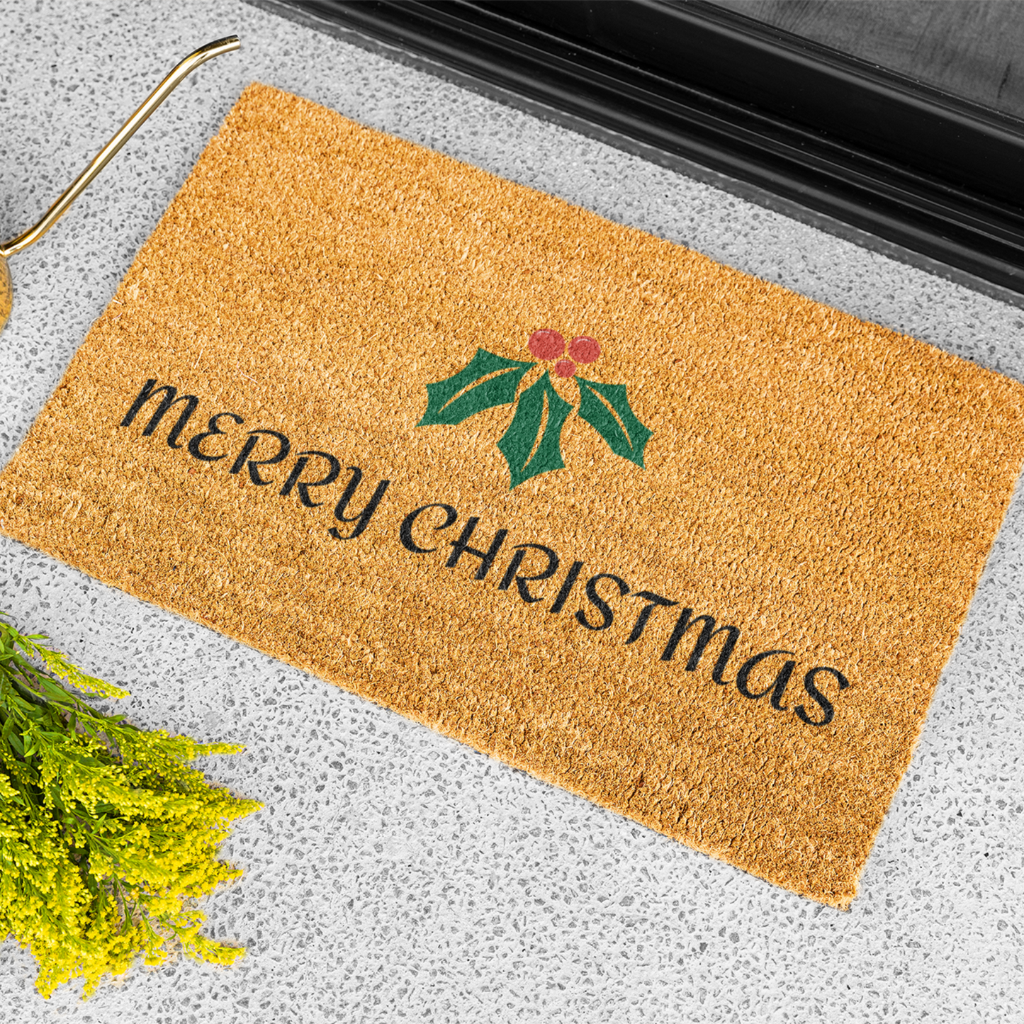Mistletoe Doormat