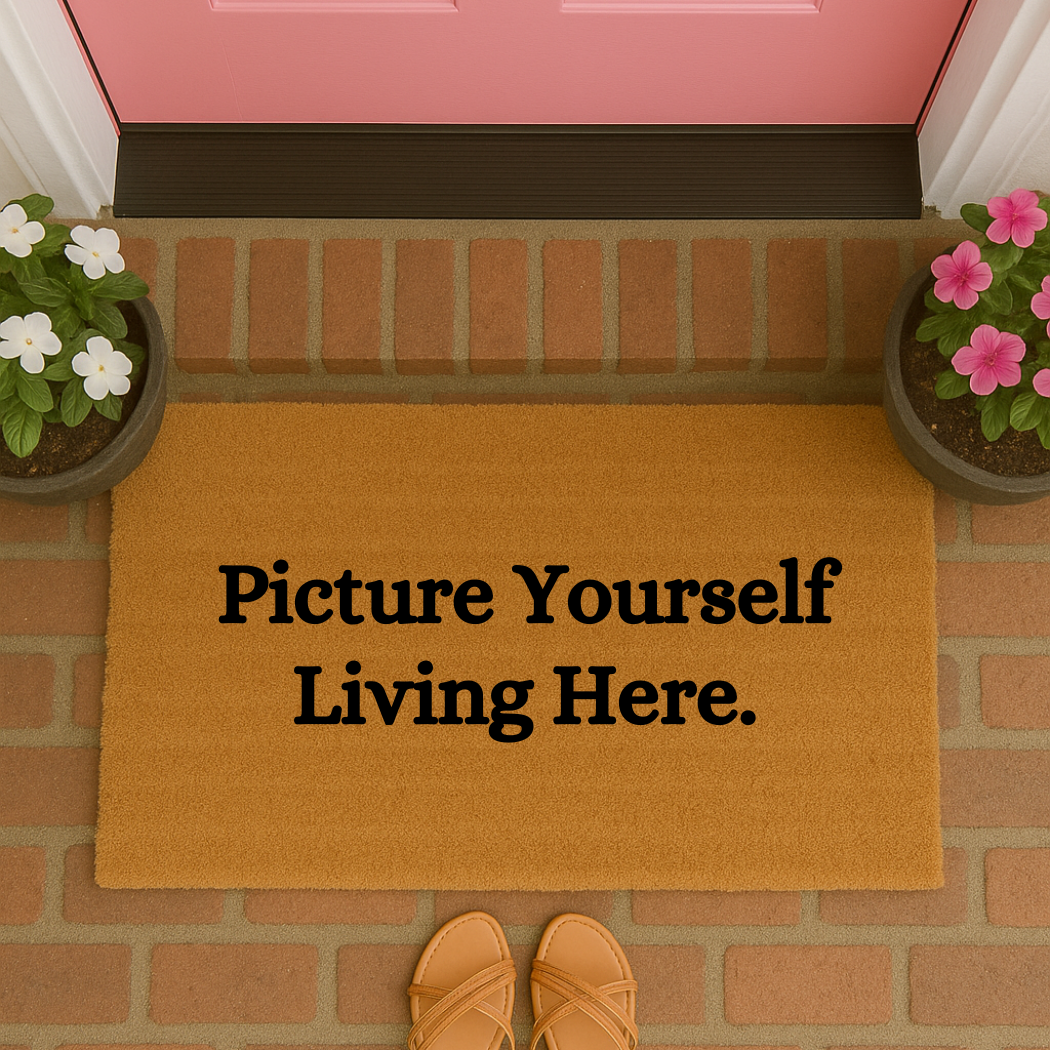 Realtor Doormat, Picture Yourself Living Here Doormat