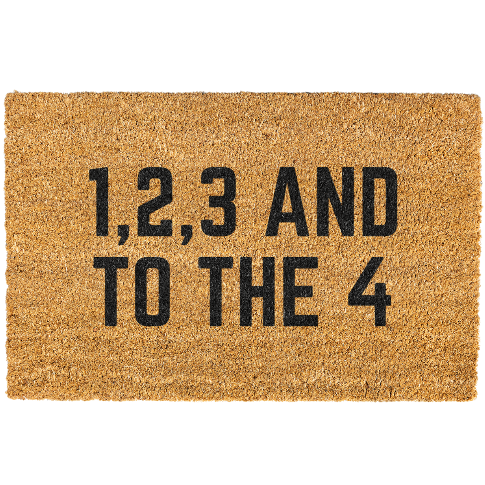 1,2,3 And To The 4 Doormat