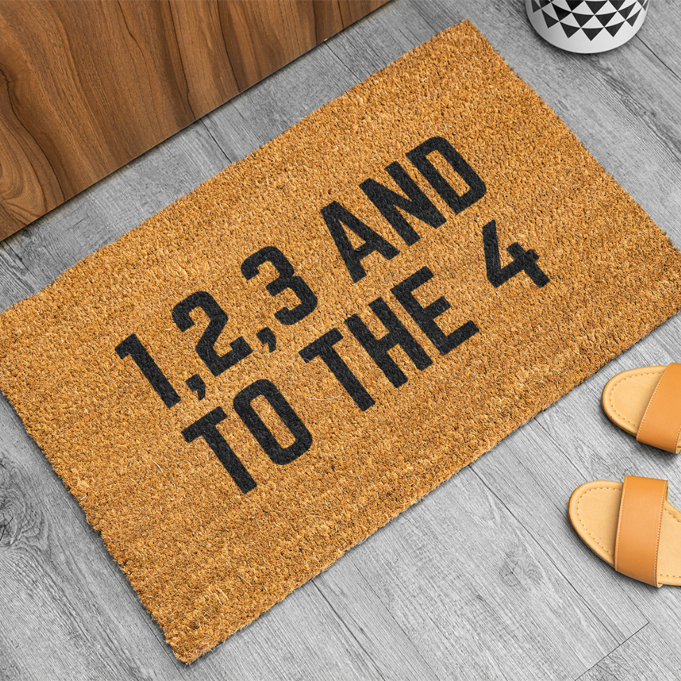 1,2,3 And To The 4 Doormat