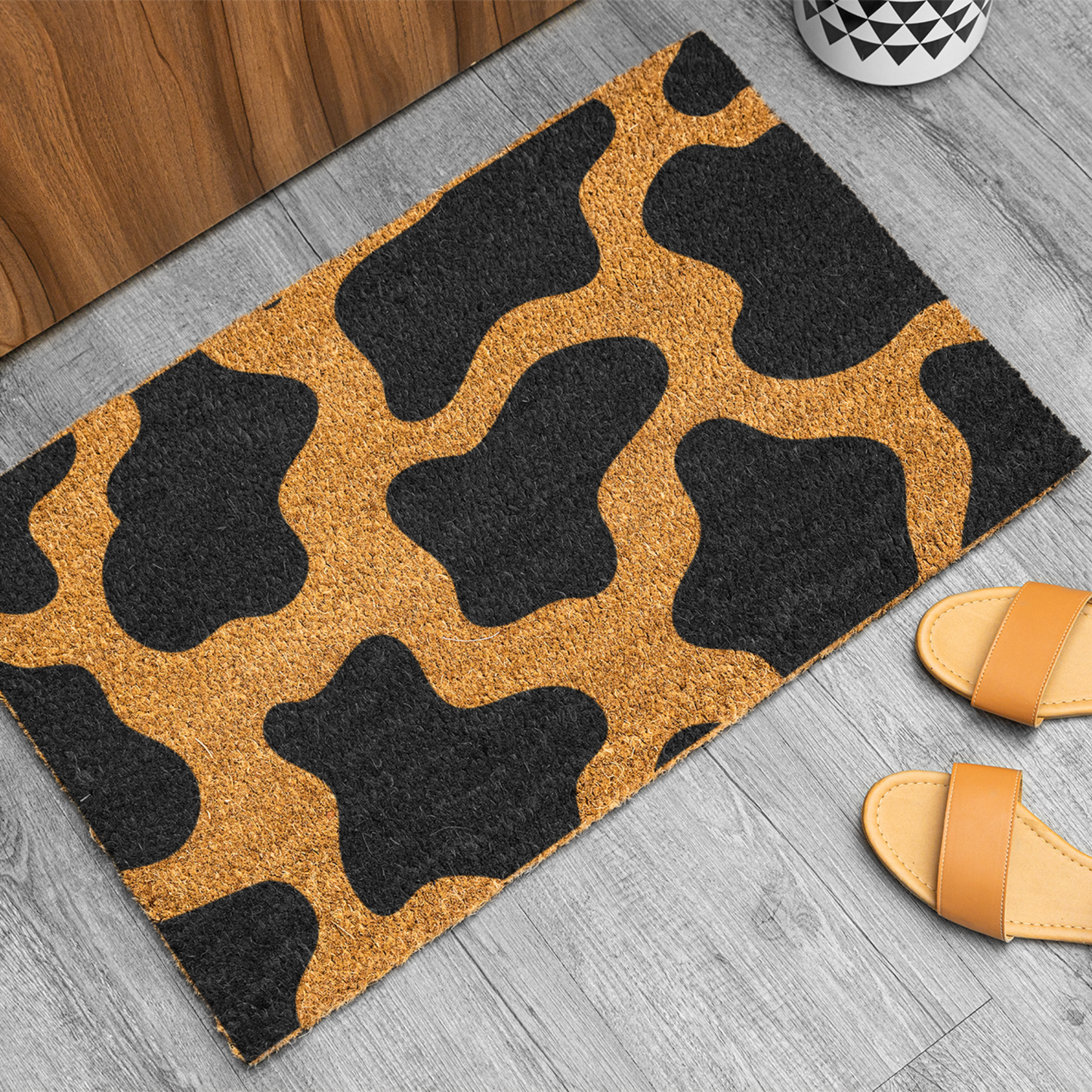 Cow Print Doormat, Cow Door mat, Welcome Mat