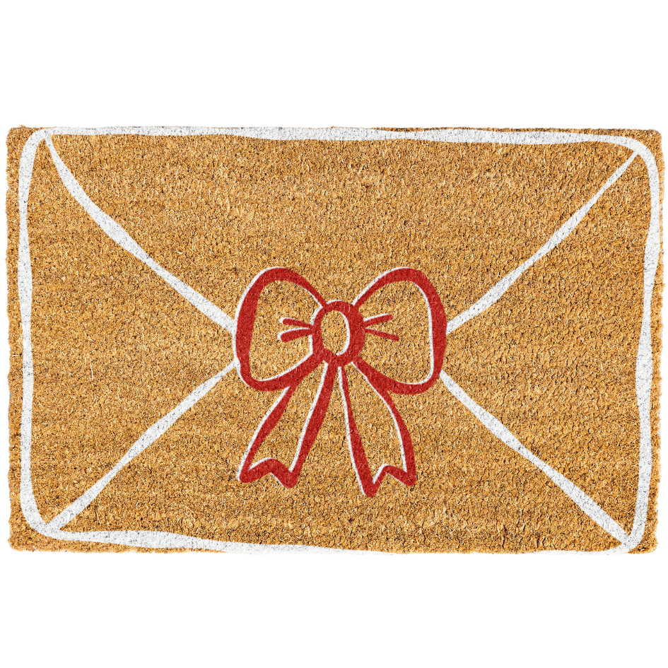 Valentines Day Doormat, White Envelope With Ribbon