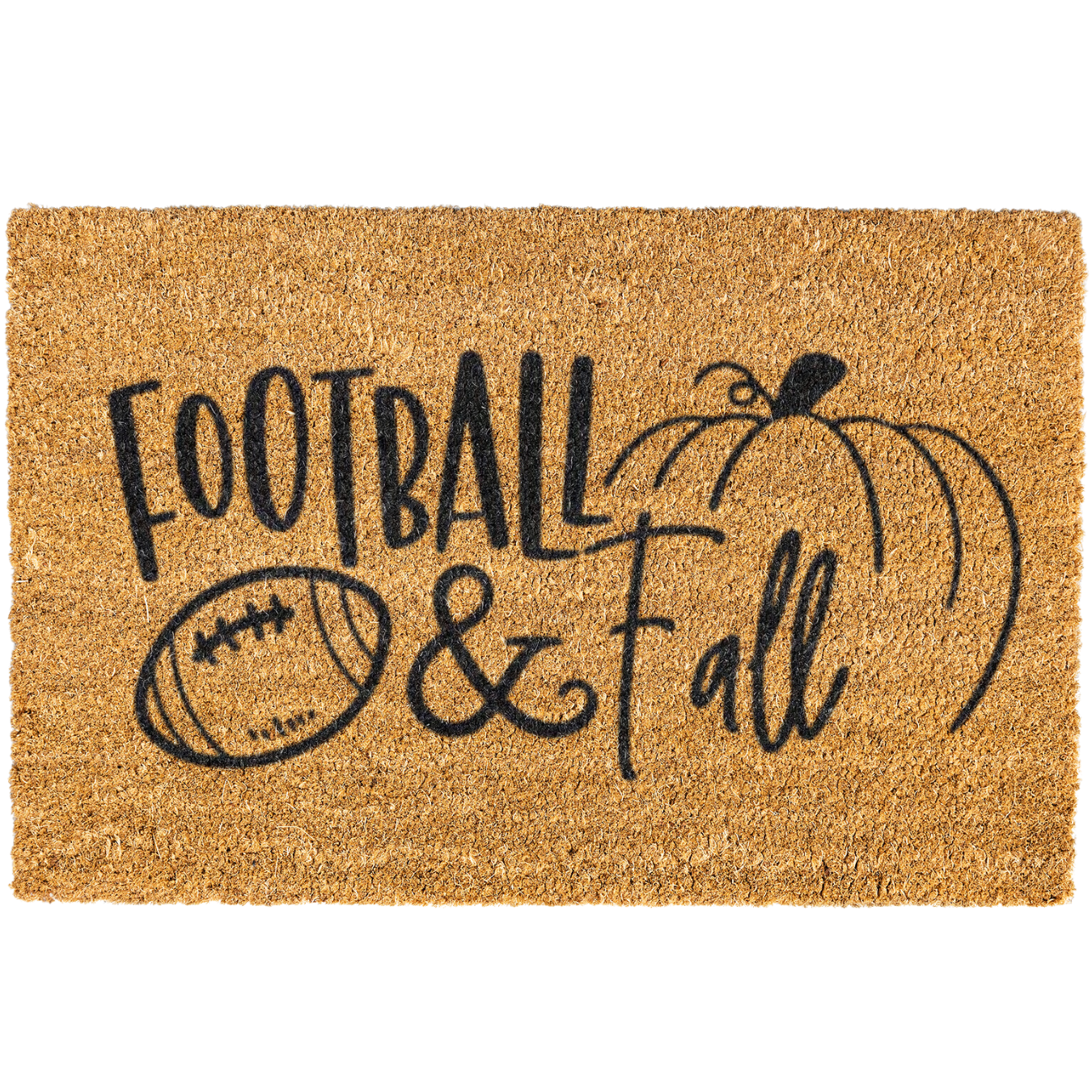 Football & Fall Doormat, Coir Doormat