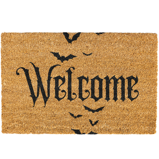 Halloween Bats Welcome Doormat
