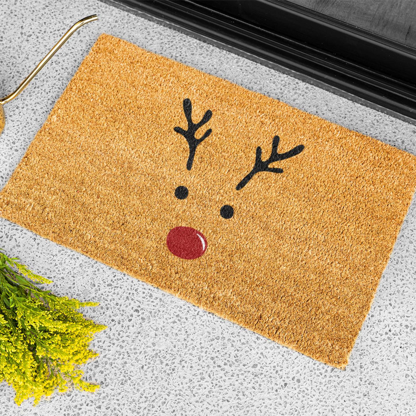 Christmas Doormat, Reindeer Doormat, Funny Doormat