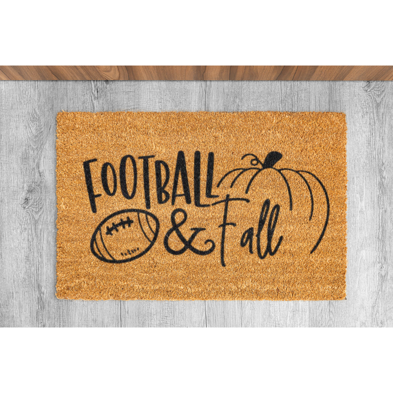 Football & Fall Doormat, Coir Doormat