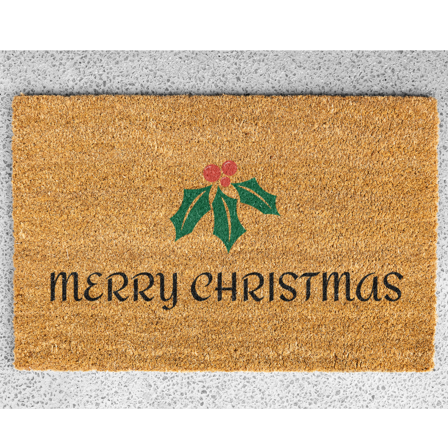 Christmas Doormat, Merry Christmas Doormat, Mistletoe Doormat