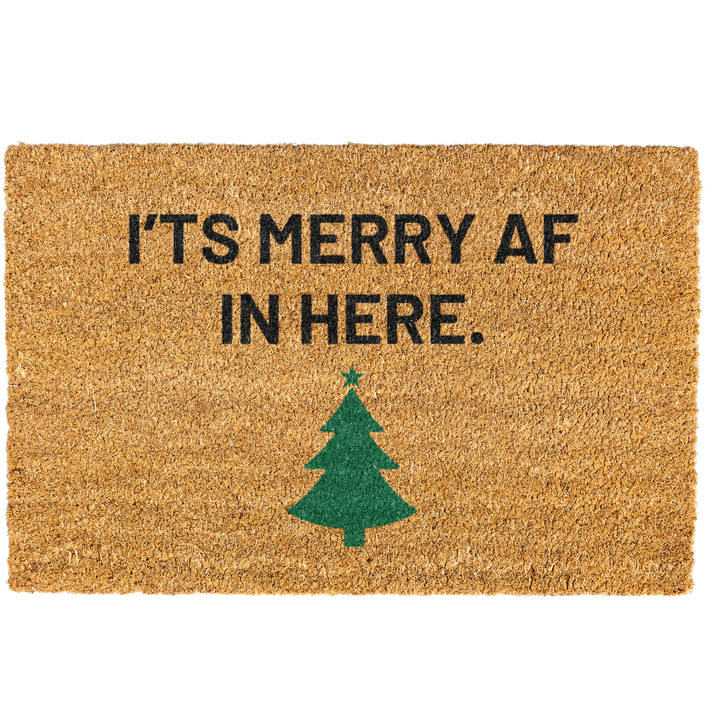 Christmas Doormat, Funny Doormat, It's Merry AF in here doormat