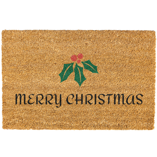 Christmas Doormat, Merry Christmas Doormat, Mistletoe Doormat