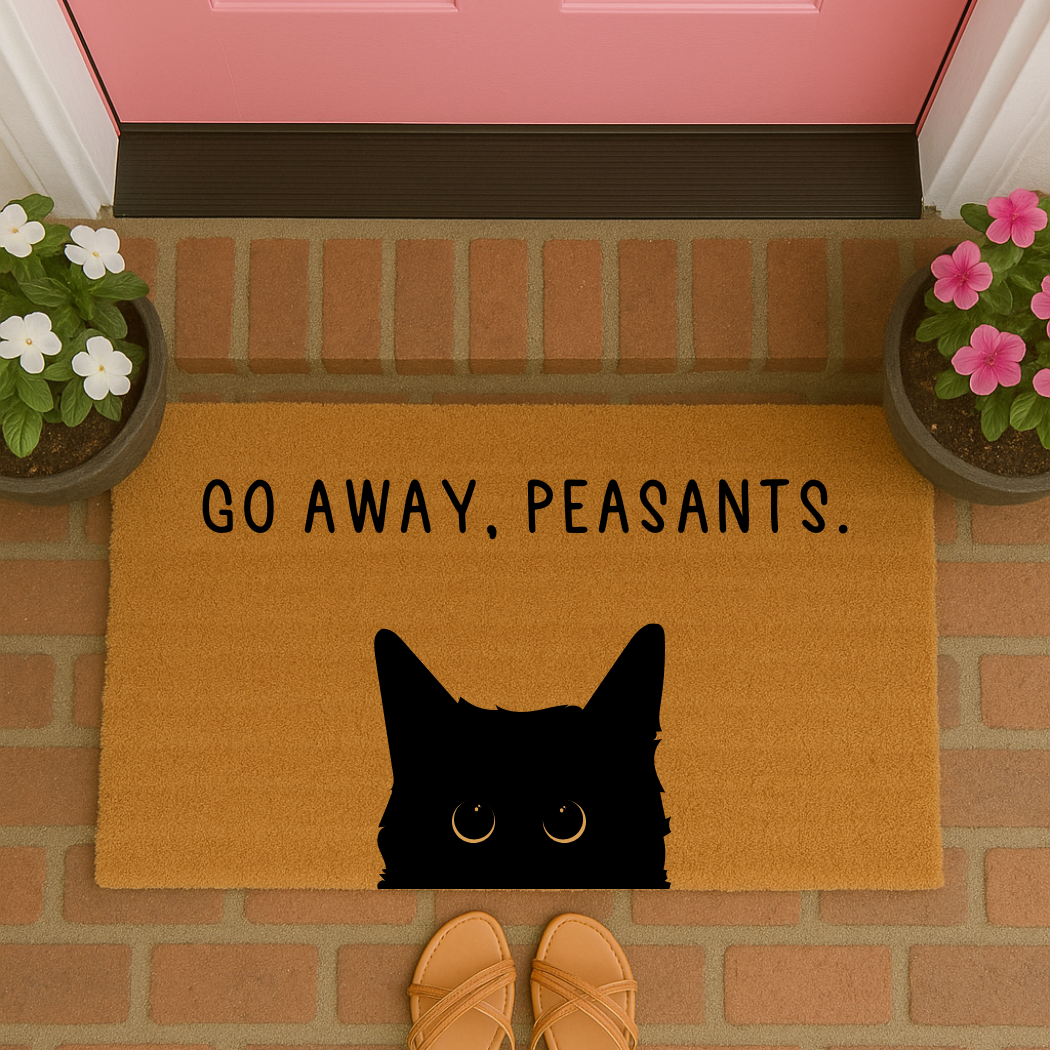 Go Away Peasants Doormat