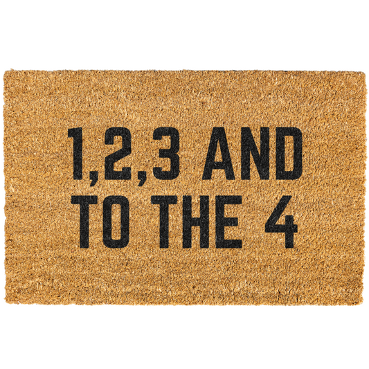 1,2,3 And To The 4 Doormat