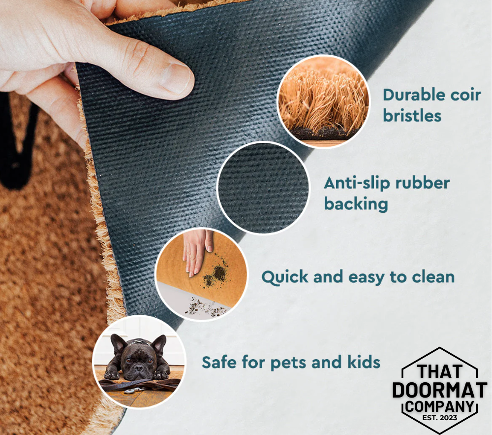 Welcome To Our Home Doormat, Dog Paws, Cute Dog door mat, For dog Owners